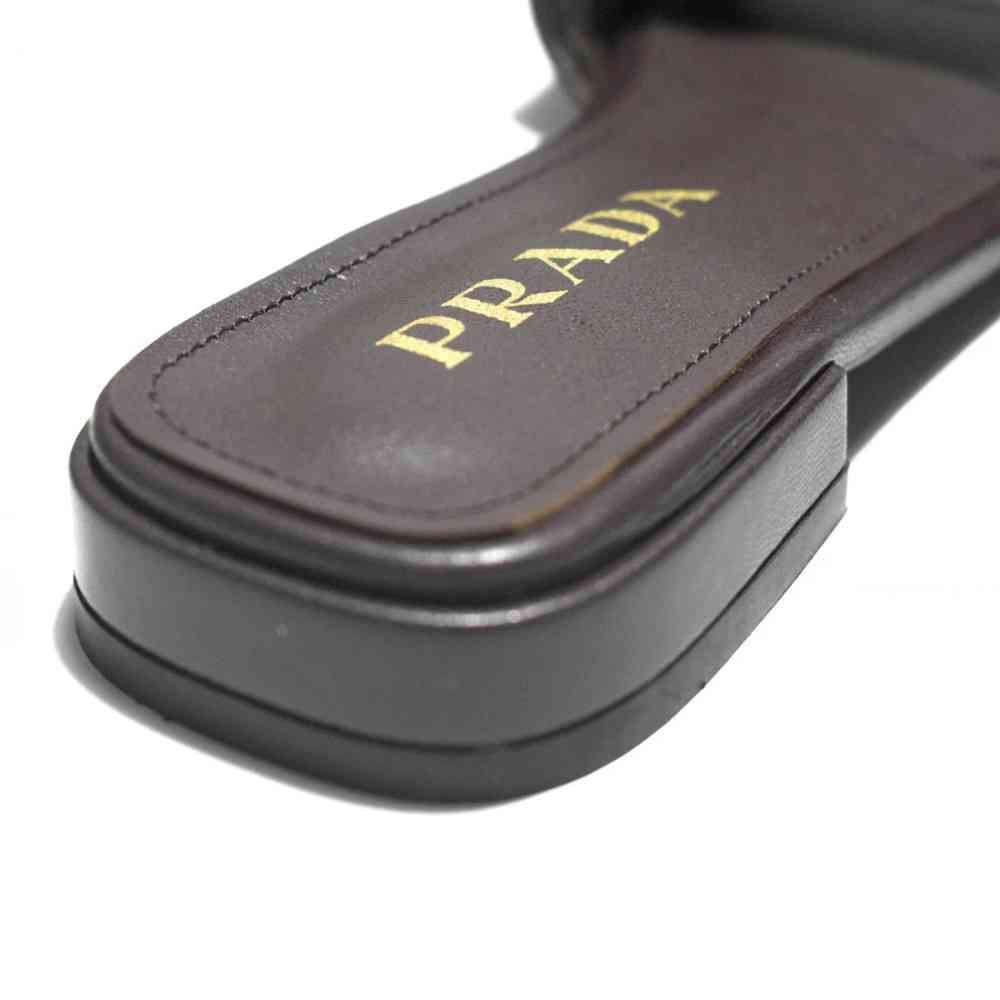 Prada Brown Premium Quality Women's Flat Sandals-4