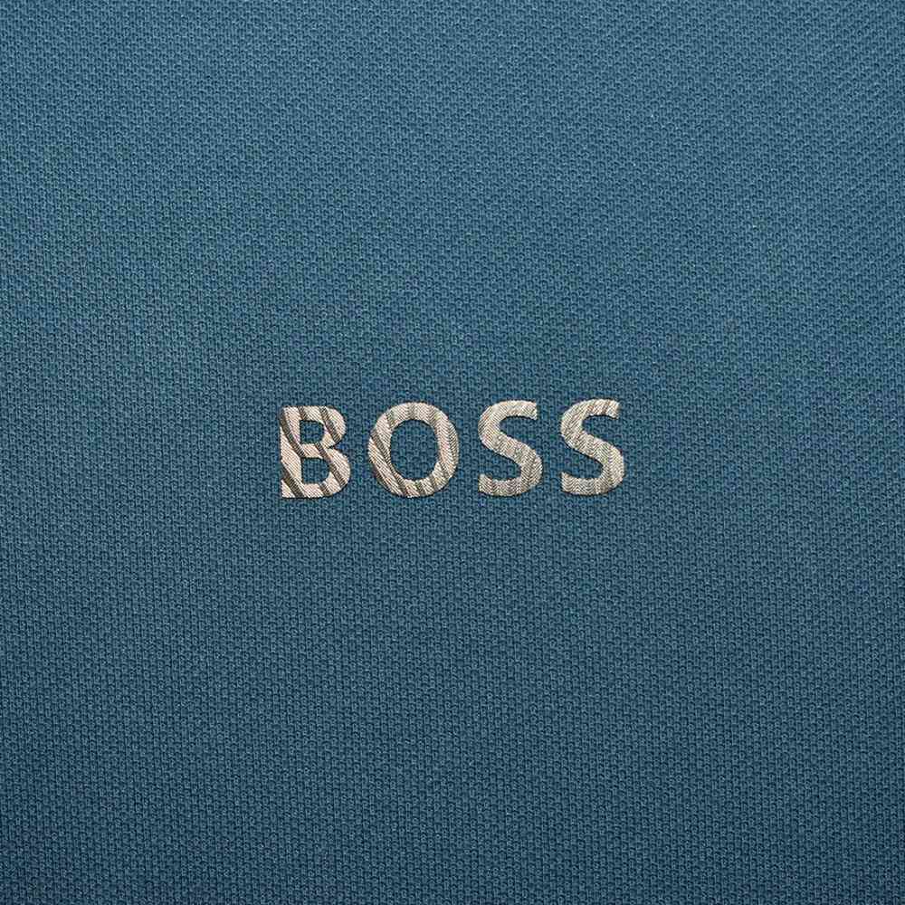 Boss Blue Premium Quality Short Sleeve Polo T-shirt-thumb-3