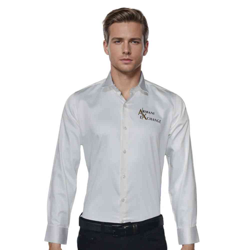 White Armani Exchange Black Premium Quality Shirt