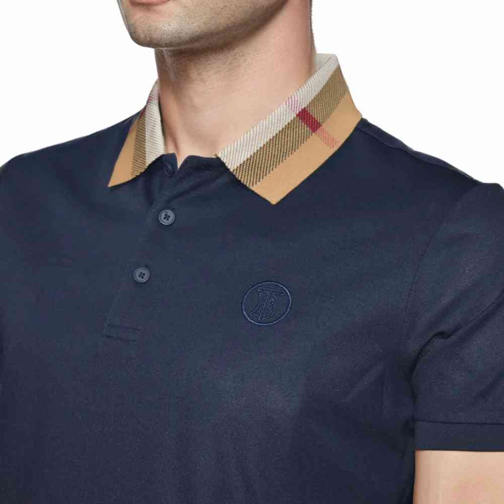 Burberry TB Embossed Logo Navy Blue Premium T-shirt-2