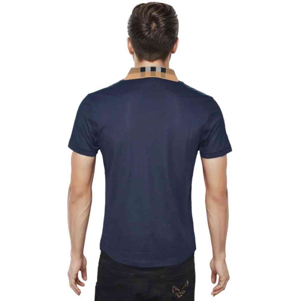 Burberry TB Embossed Logo Navy Blue Premium T-shirt-1