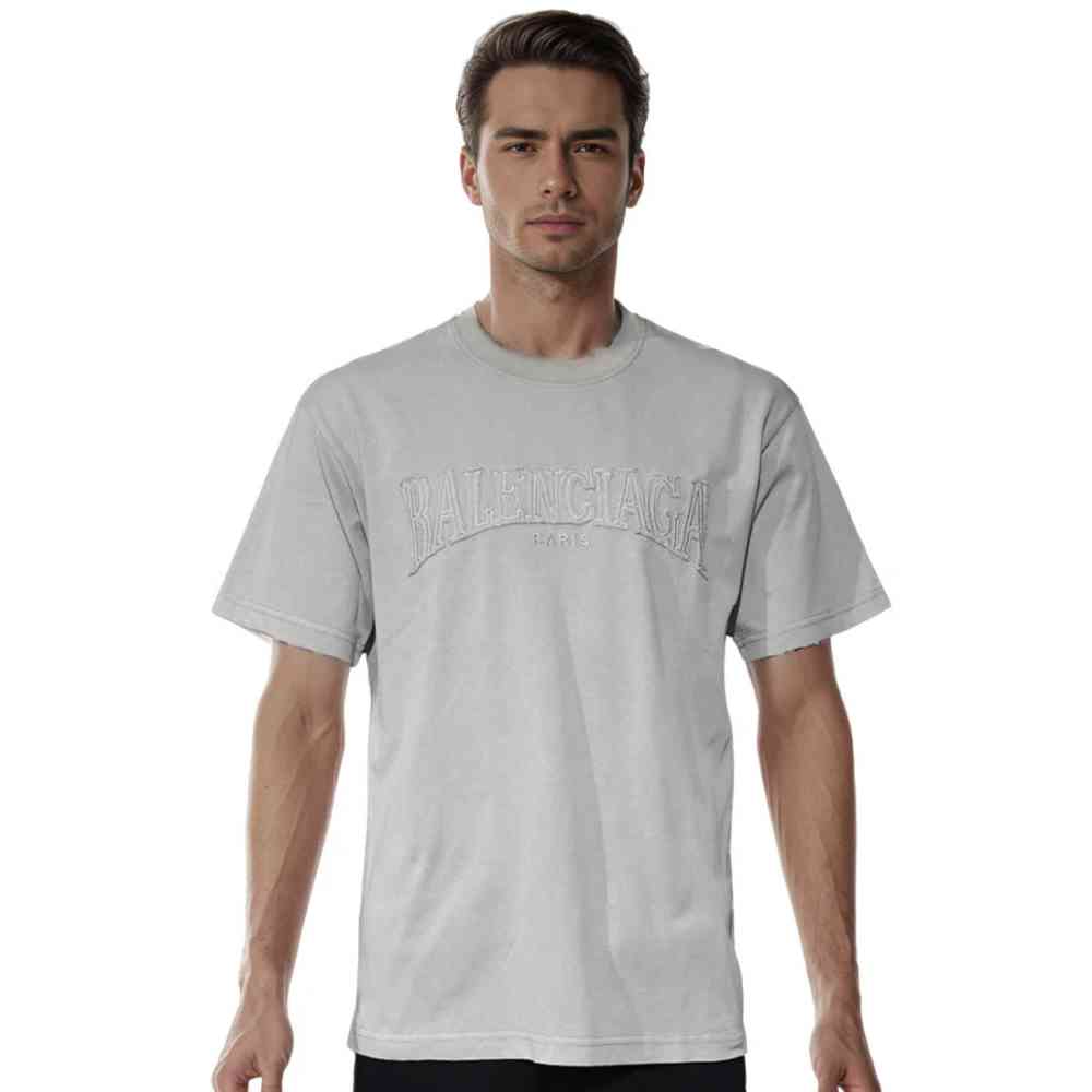 Dorian Grey Balenciaga Embossed Print Black Premium T-shirt