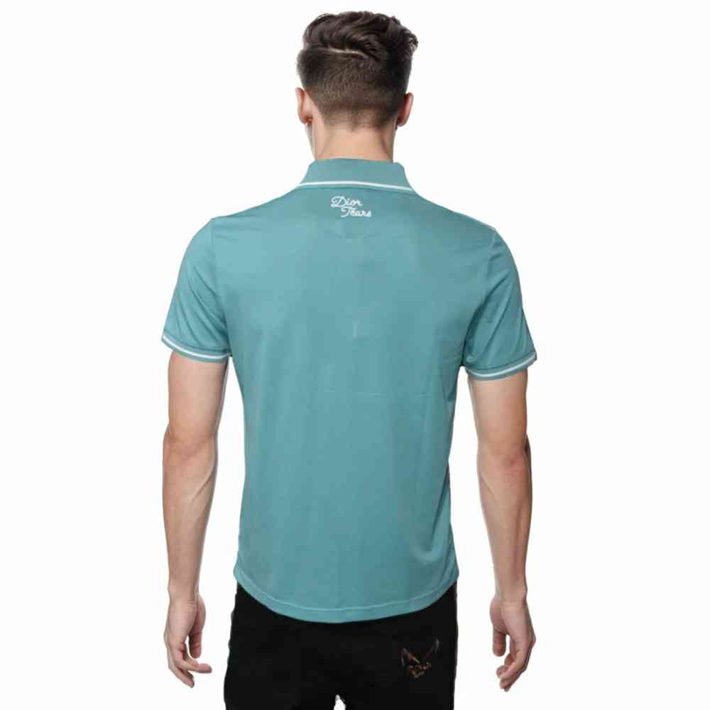 Dior Logo Print Blue Premium Quality T-shirt-thumb-1