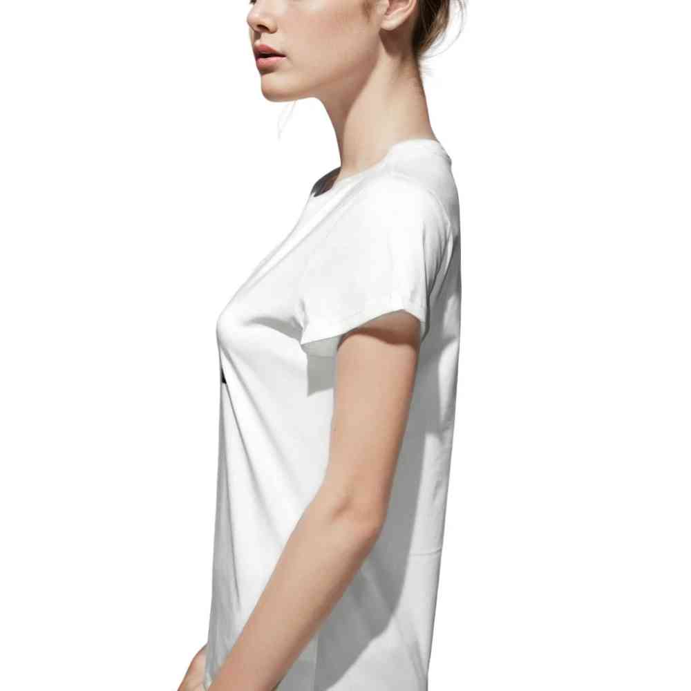 Chanel White Premium Quality Women T-shirt-2