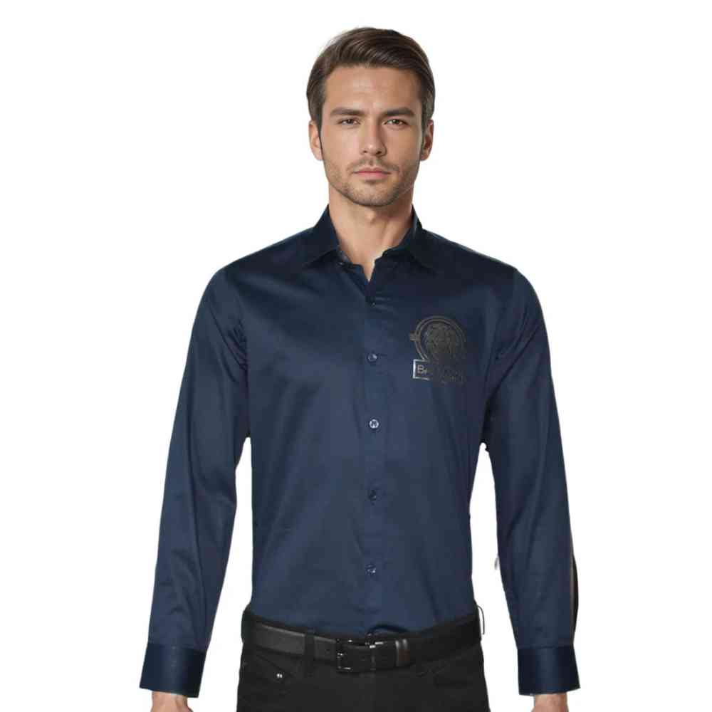 Navy Blue Balmain Paris Black Premium Quality Shirt