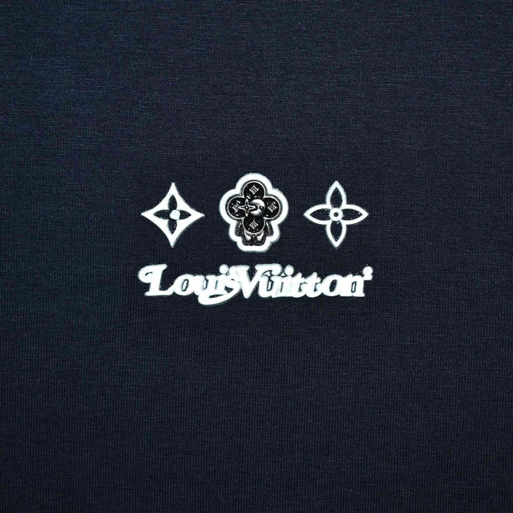 Louis Vuitton Blue Premium Polo T-Shirt-thumb-4