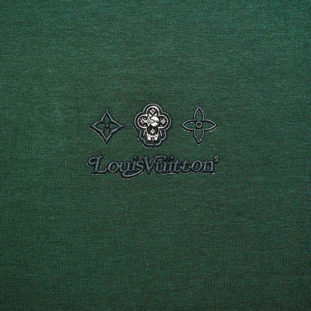 Louis Vuitton Dark Green Premium Quality T-shirt-4