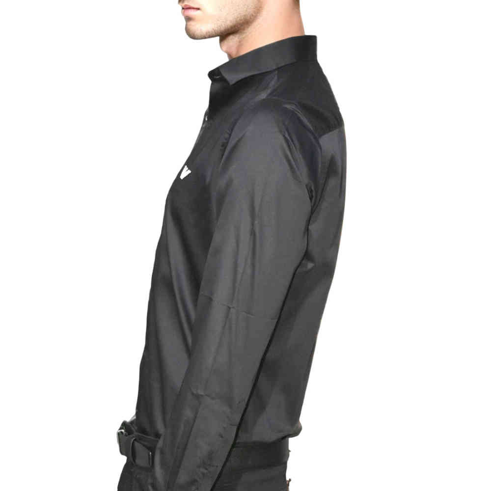 Emporio Armani Black Premium Logo Print Shirt-2