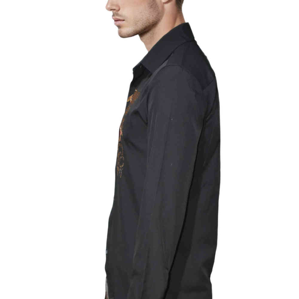 Gucci Black Glitter Stone Shirt-2