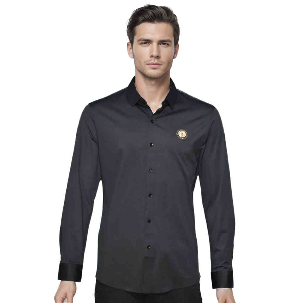 Black Burberry Grey Premium Quality Long Sleeve Shirt