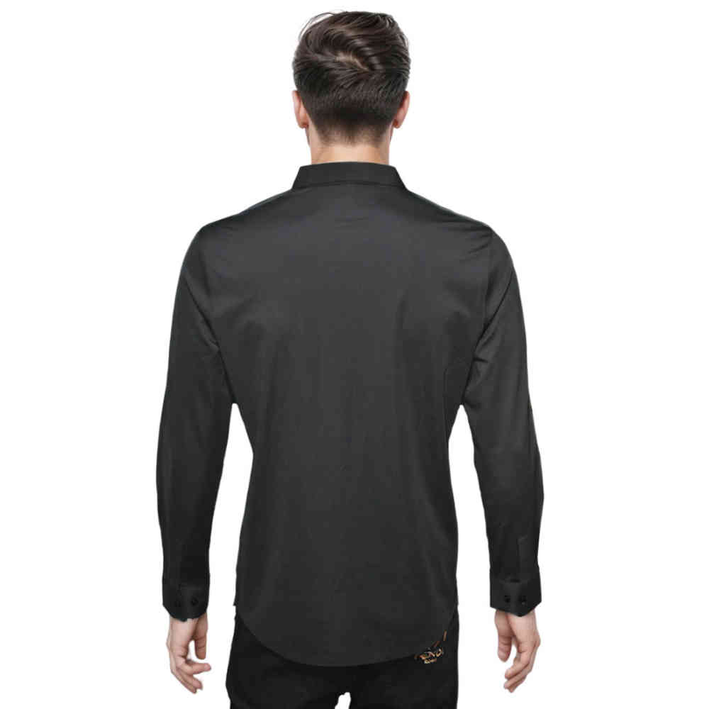 Burberry Black Premium Quality Long Sleeve Shirt-1