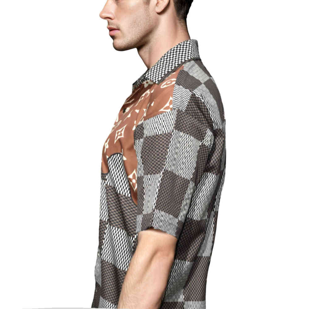 Louis Vuitton Logo Print Hawaiian Shirt-2