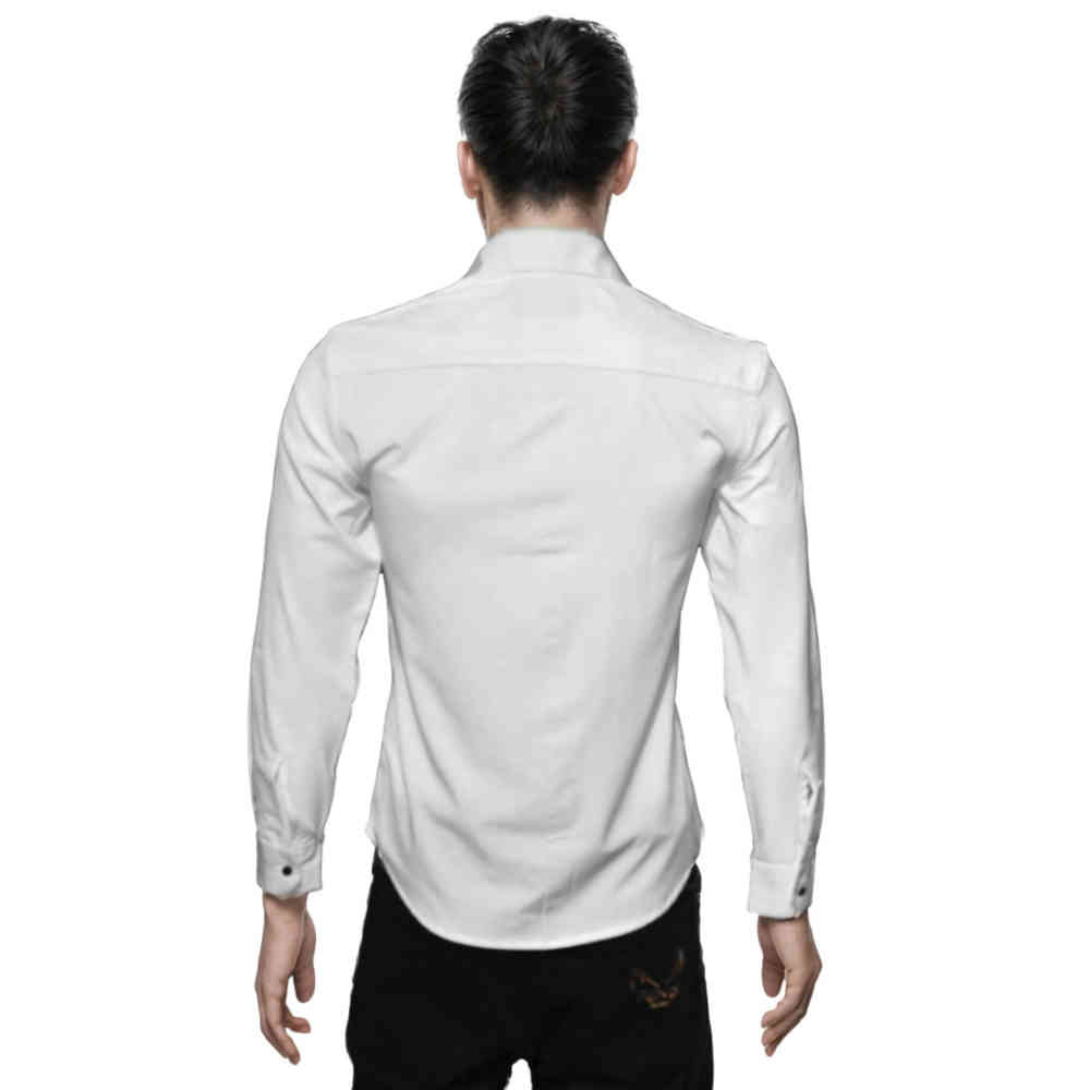 Philipp Plein White Premium Quality Glitter Stone Print Shirt-1