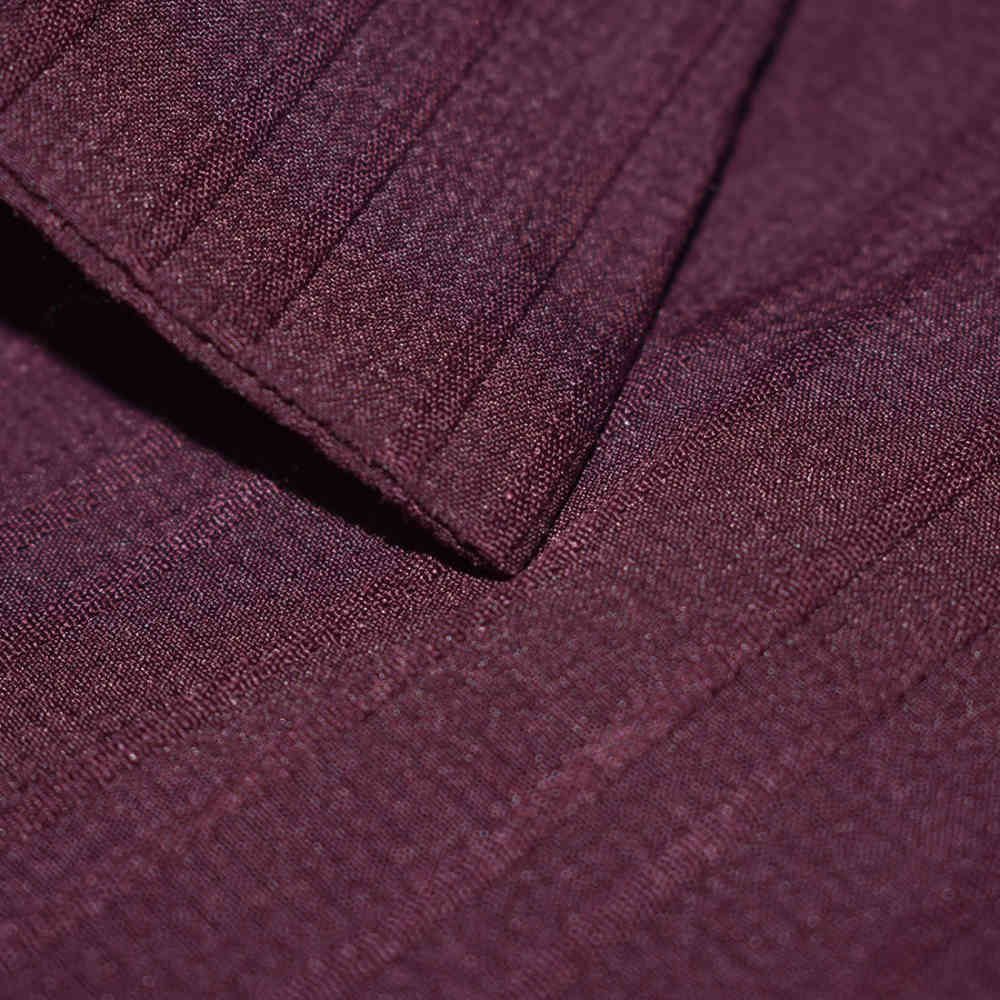 Burberry Embossed Pocket Logo Wine Premium Quality Shirt-3
