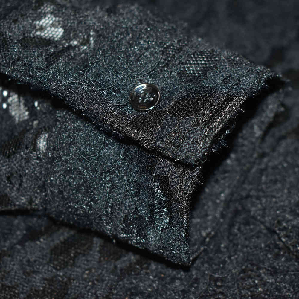 Gucci Black Premium See-through Men's Shirt-5