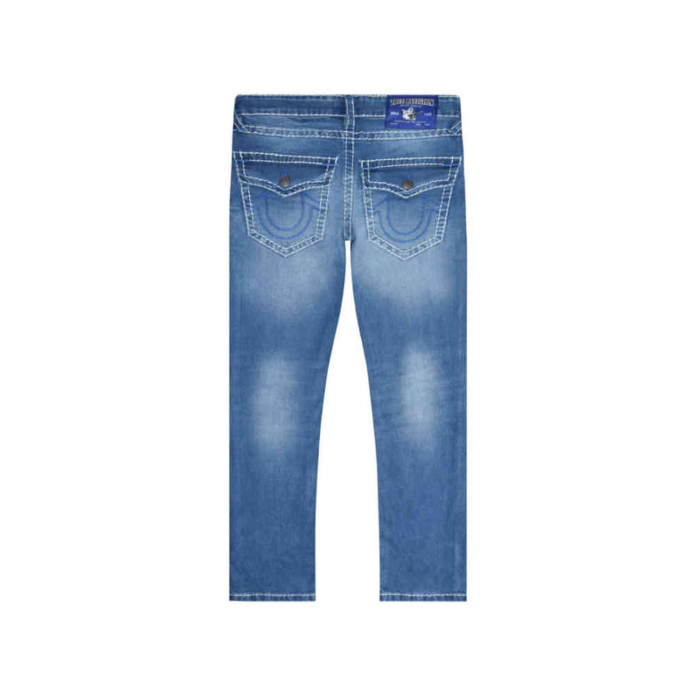 True Religion Light Blue Premium Quality Denim Jeans-thumb-5