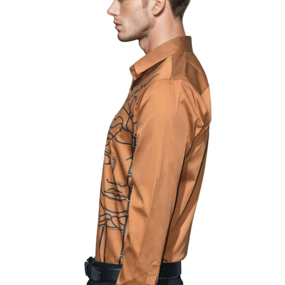 Versace Brown Premium Quality Shirt-3