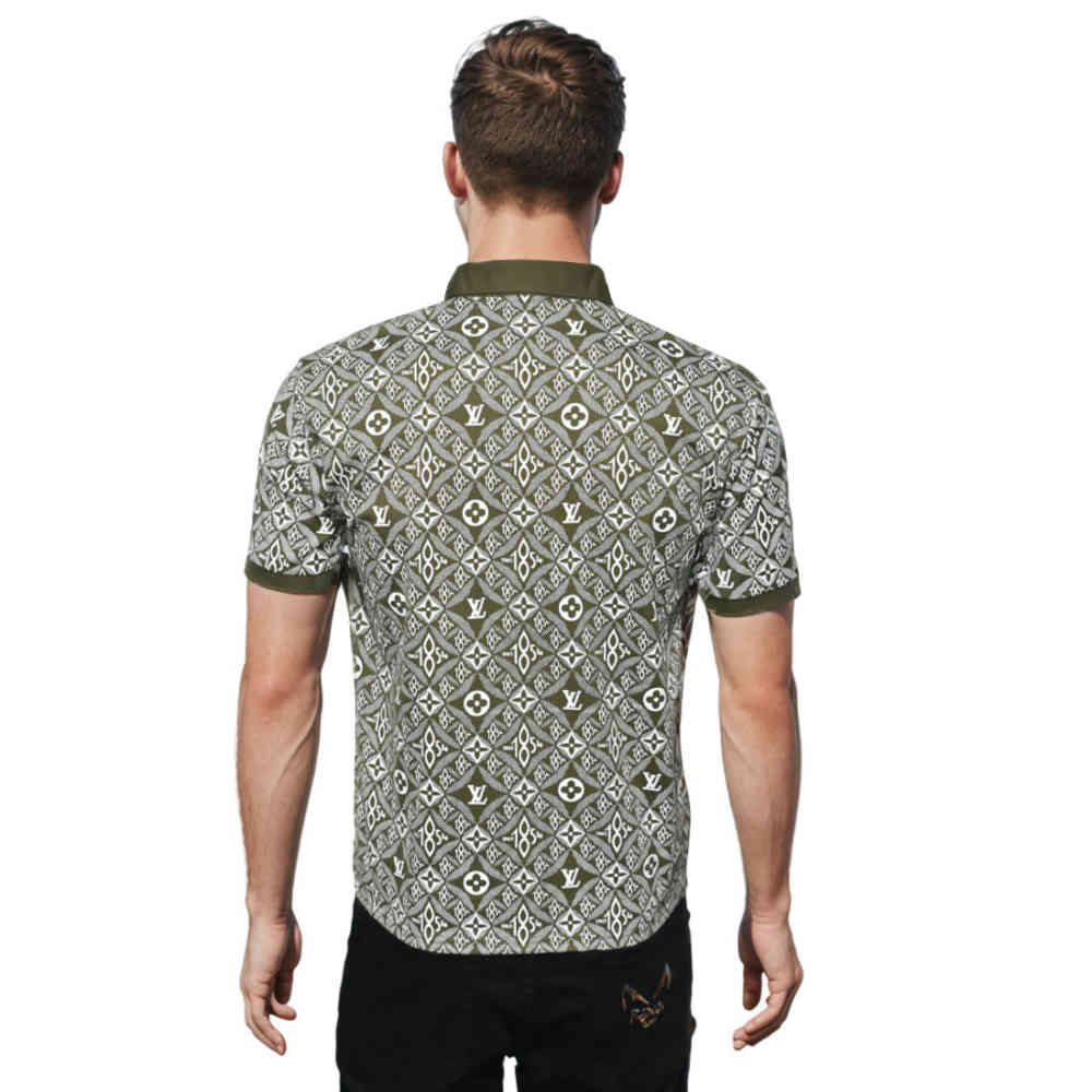 Louis Vuitton Green Premium Quality T-shirt-1