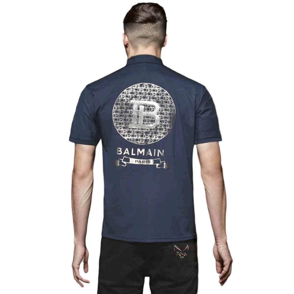 Balmain Blue Premium Quality T-shirt-1