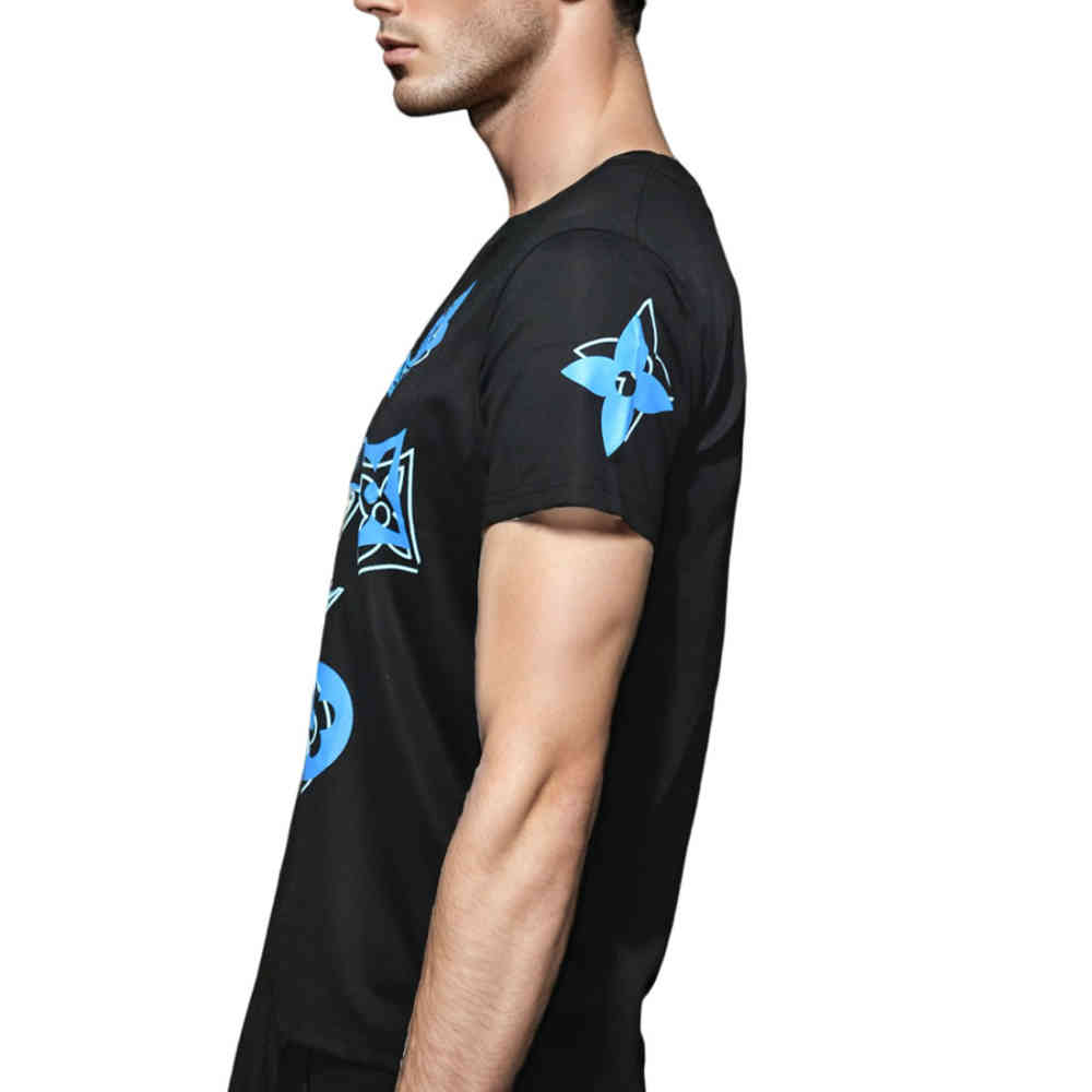 Louis Vuitton Black Premium Monogram T-shirt-thumb-2