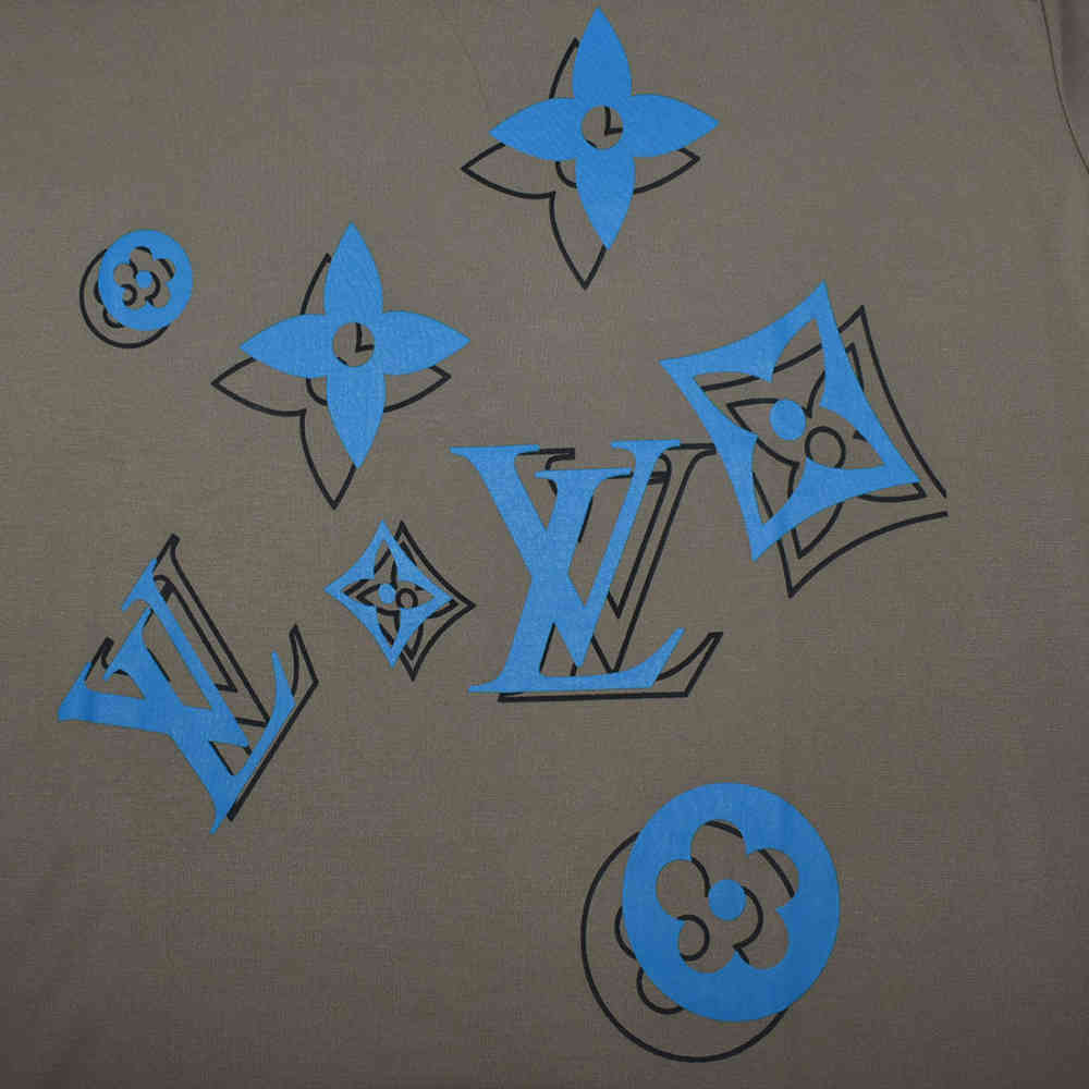 Louis Vuitton Brown Premium Quality T-shirt-thumb-3