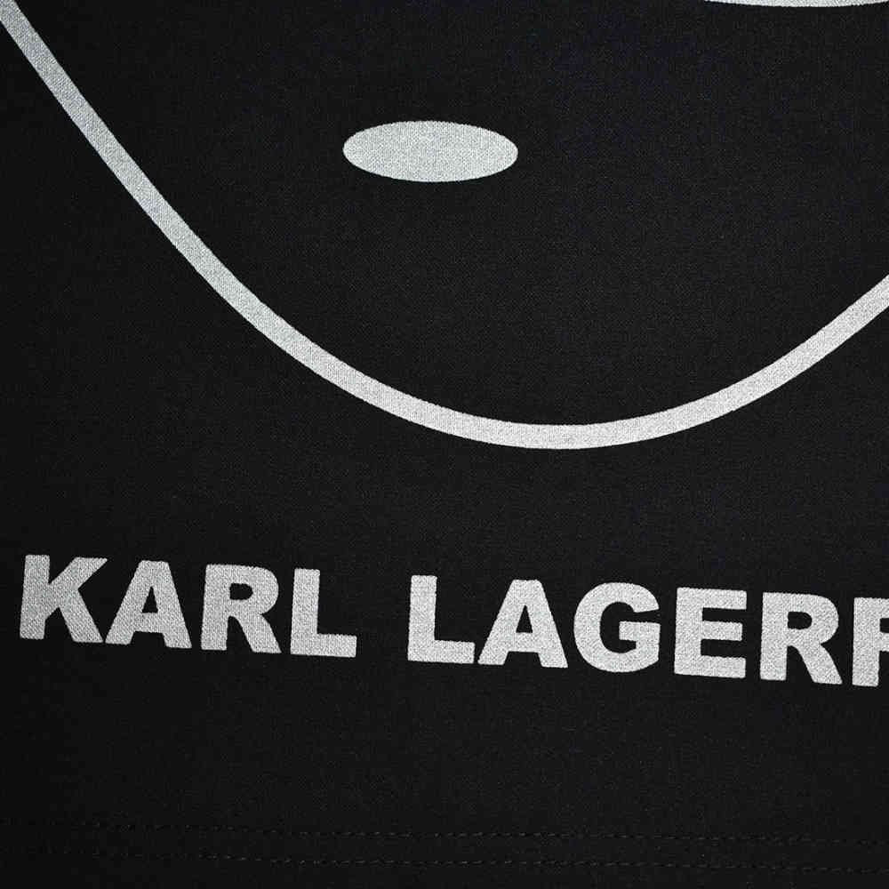 Karl Lagerfeld Black k-ikonik Premium T-shirt-thumb-3
