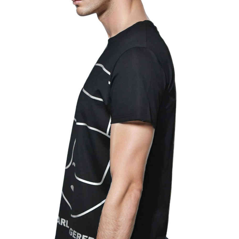 Karl Lagerfeld Black k-ikonik Premium T-shirt-thumb-2