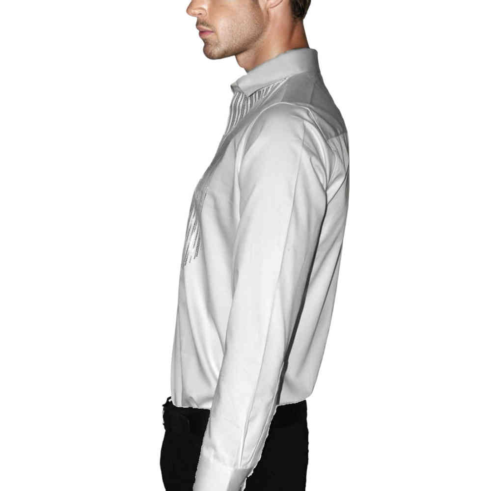 Armani Exchange White Premium Quality Tuxedo Shirt-3