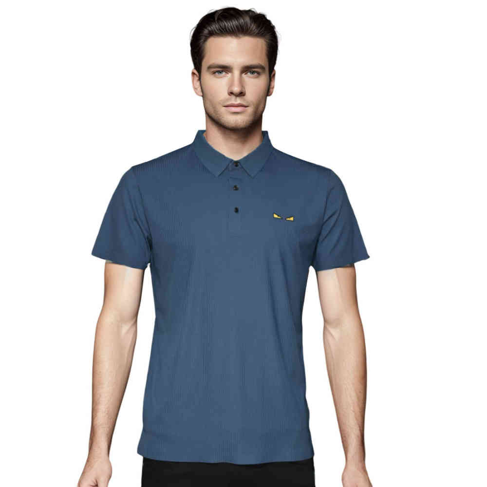 Blue Fendi Green Premium Quality Polo T-shirt