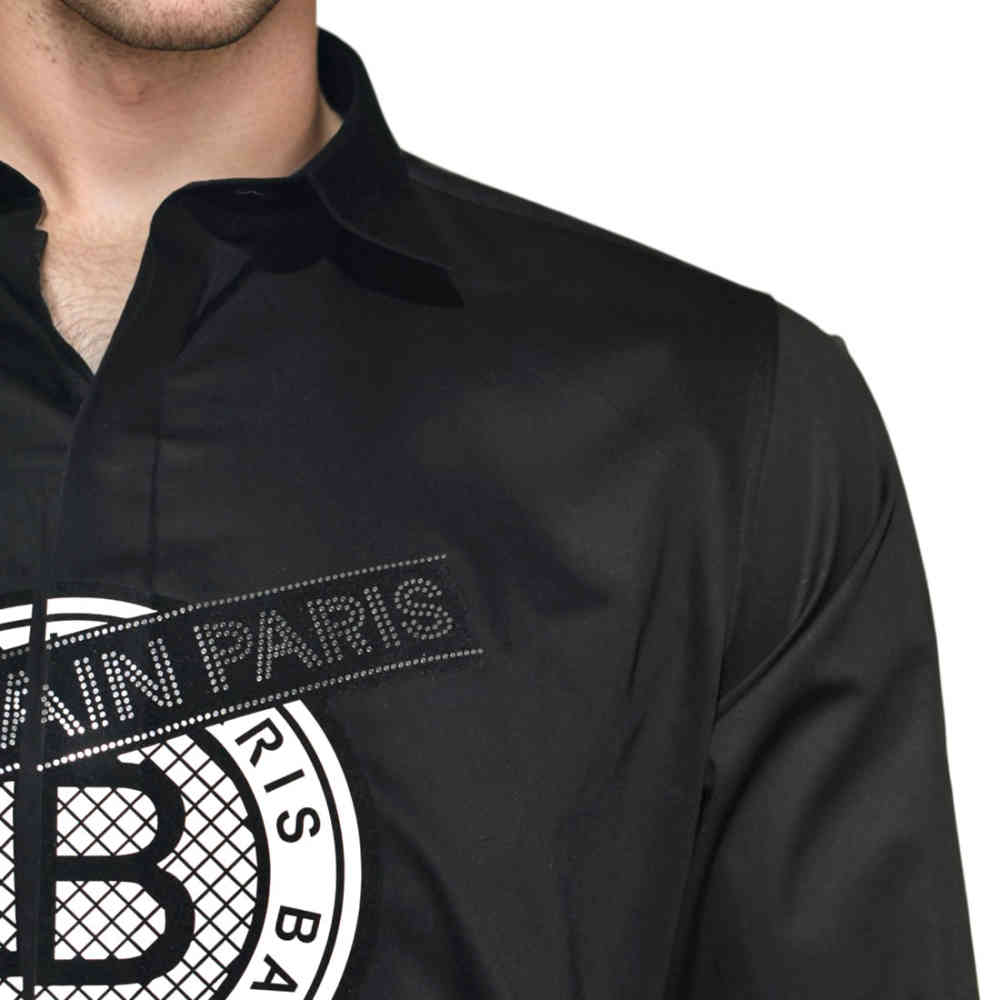 Balmain Paris Black Premium Quality Shirt-2