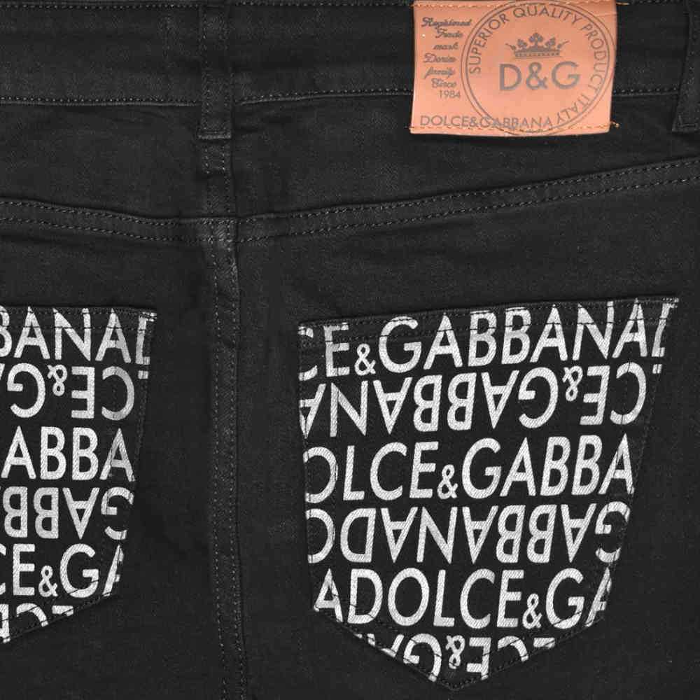Dolce & Gabbana Black Ripped Premium Jeans-3