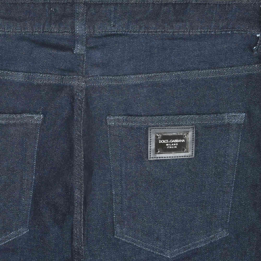 Dolce & Gabbana Dark Blue Premium Denim Jeans-3