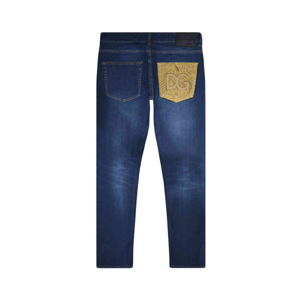 Dolce & Gabbana Dark Blue Premium Quality Jeans-thumb-5