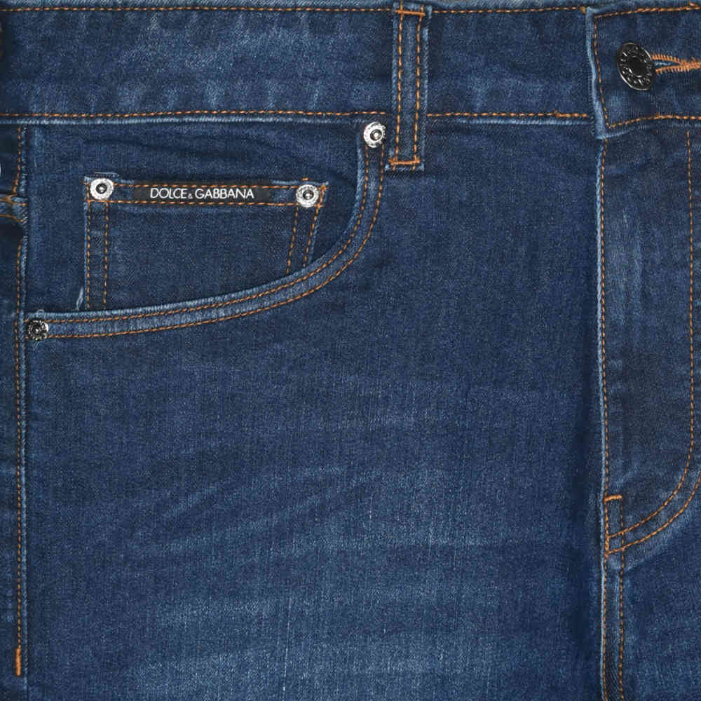 Dolce & Gabbana Dark Blue Premium Quality Jeans-thumb-2
