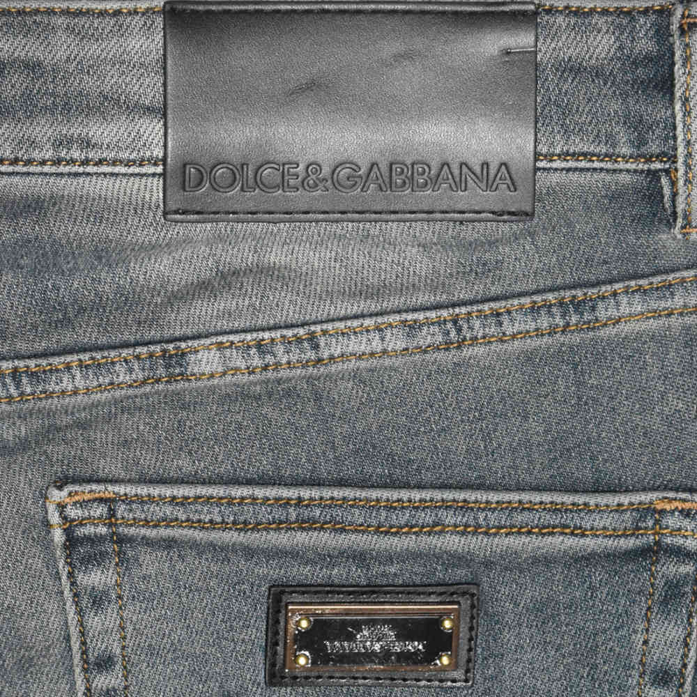 Dolce & Gabbana Grey Premium Quality Jeans-thumb-4