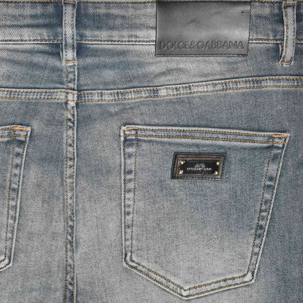 Dolce & Gabbana Grey Premium Quality Jeans-thumb-3
