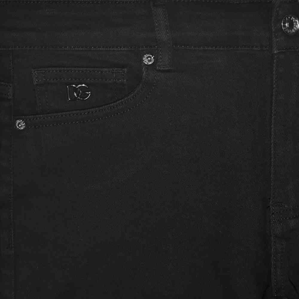 Dolce & Gabbana Black Premium Denim Jeans-thumb-2