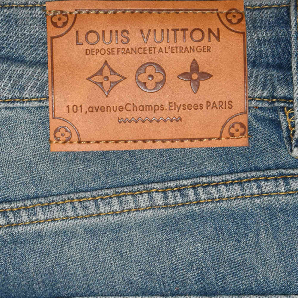 Louis Vuitton Light Blue Premium Quality Jeans-4