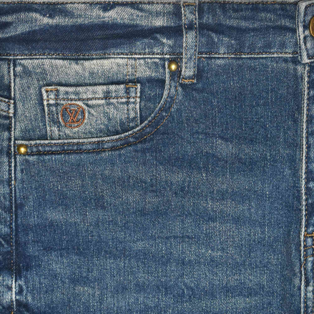 Louis Vuitton Dark Blue Premium Quality Jeans-2