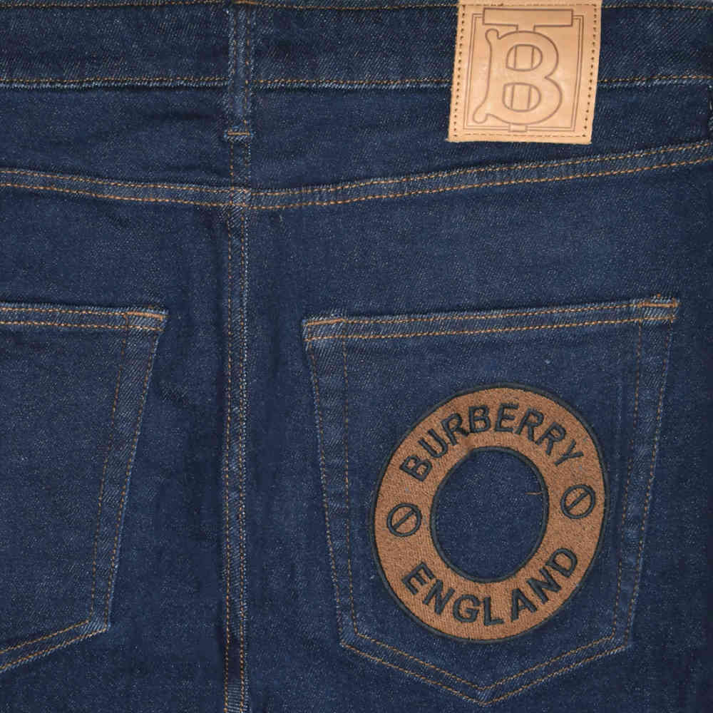 Burberry Dark Blue Premium Quality Jeans-thumb-3