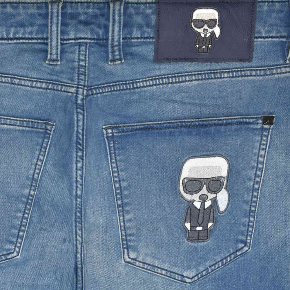 Karl Lagerfeld Light Blue Premium Quality Jeans-thumb-3