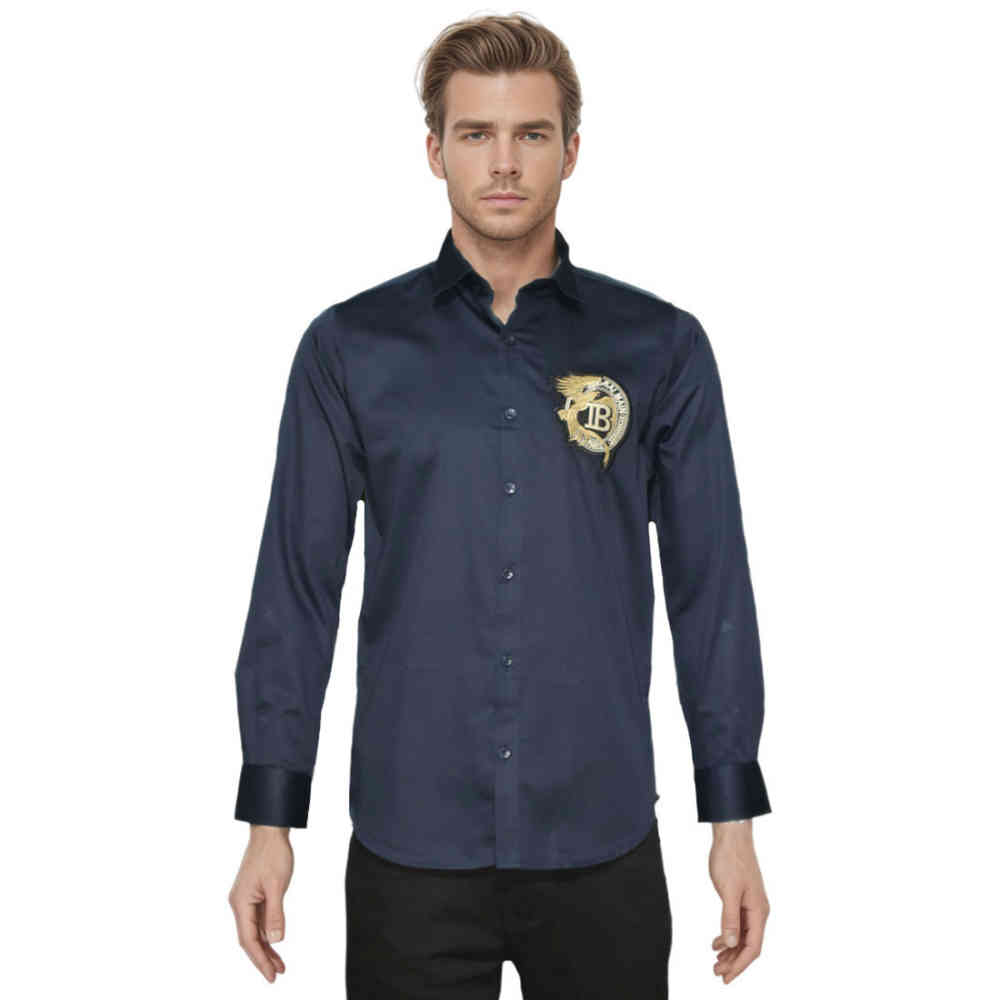 Balmain Navy Blue Premium Quality Shirt-6
