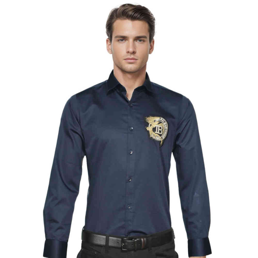 Blue Balmain Black Premium Quality Shirt