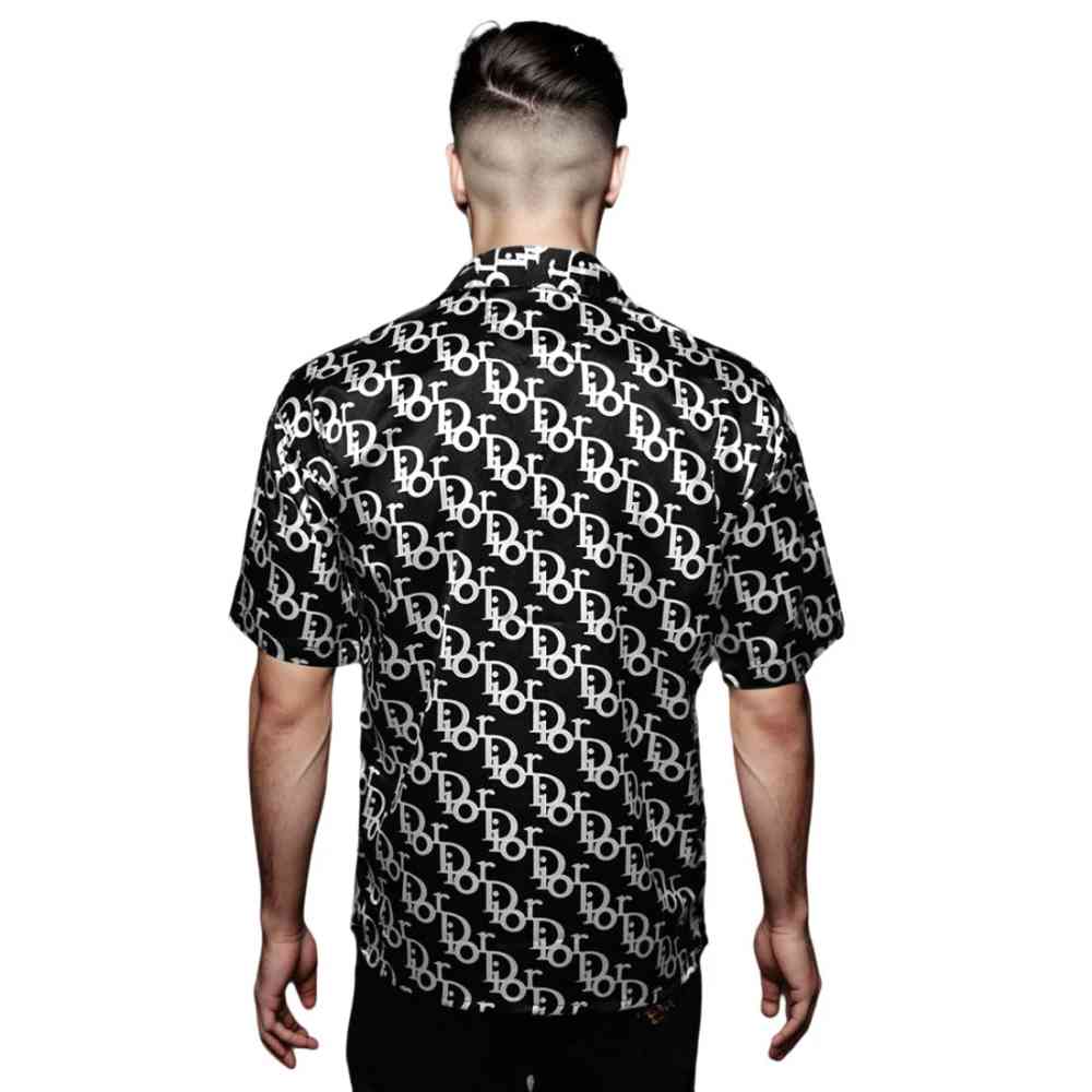 Dior White Premium Quality Logo Printed Shirt-thumb-1