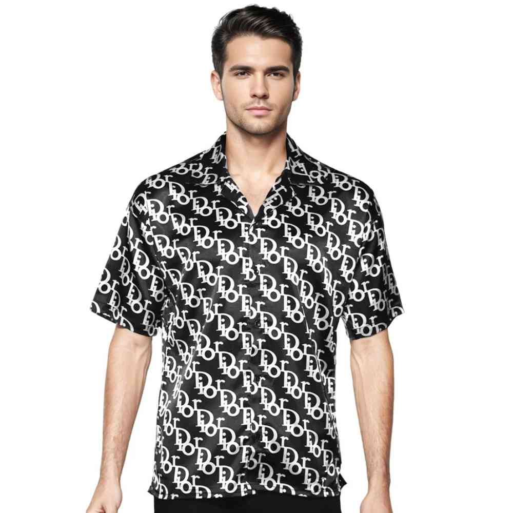 Black Dior White Premium Quality Shirt