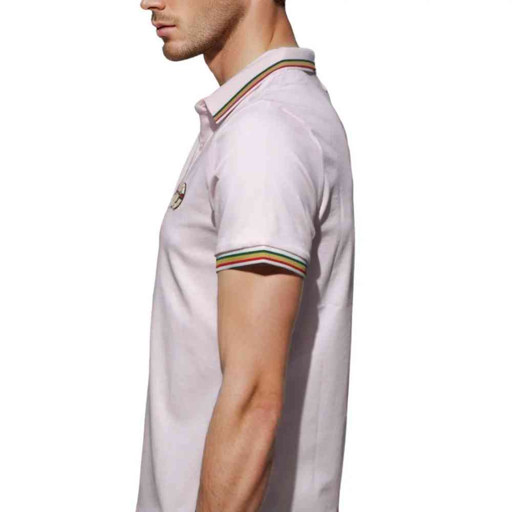 Gucci Embossed Logo Baby Pink Premium Quality T-shirt-3