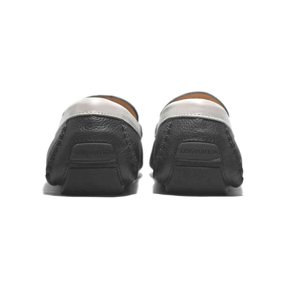 Louis Vuitton Black & Grey Premium Quality Loafer-4