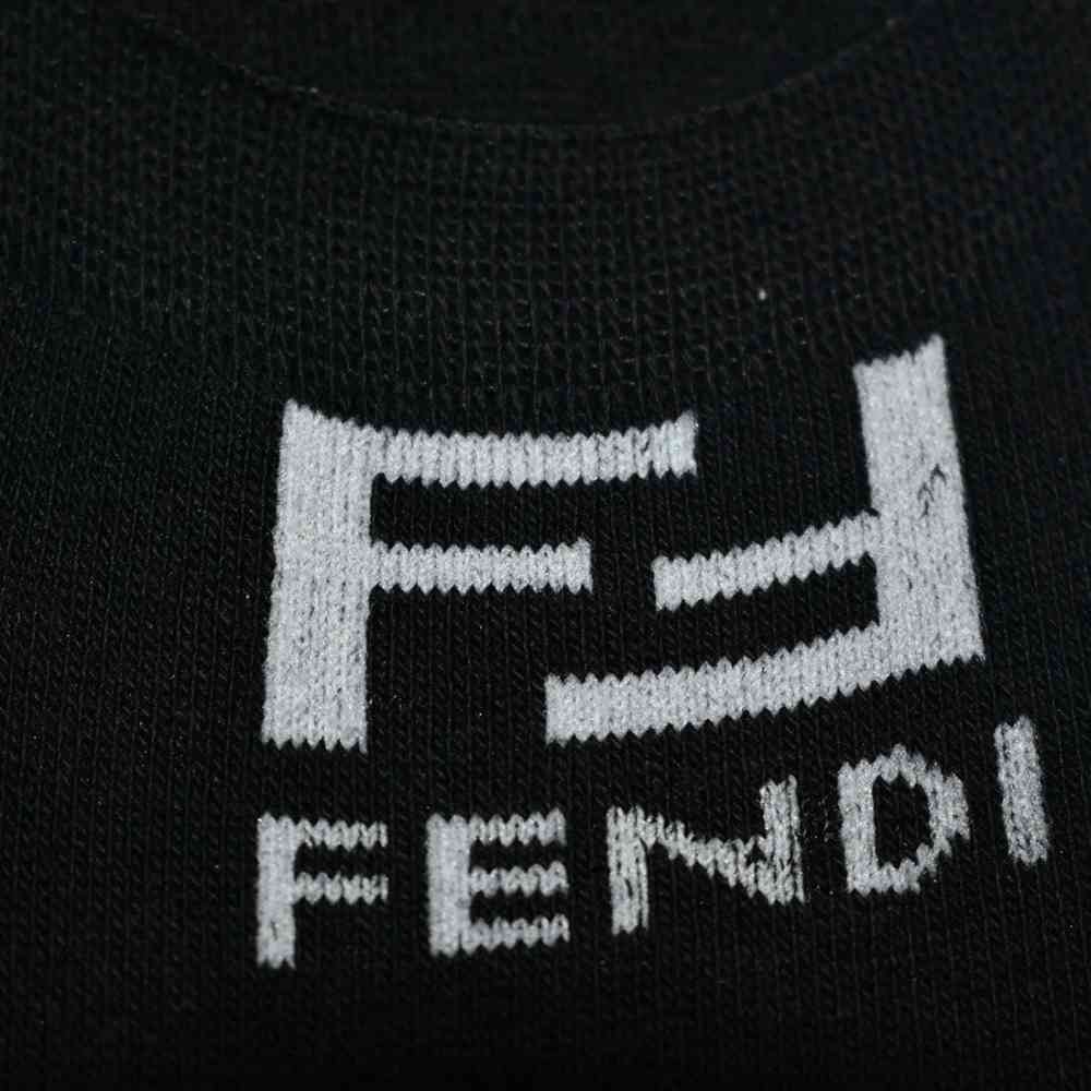 Fendi Embroidery logo No Show Premium Socks - Pack of 5-thumb-3
