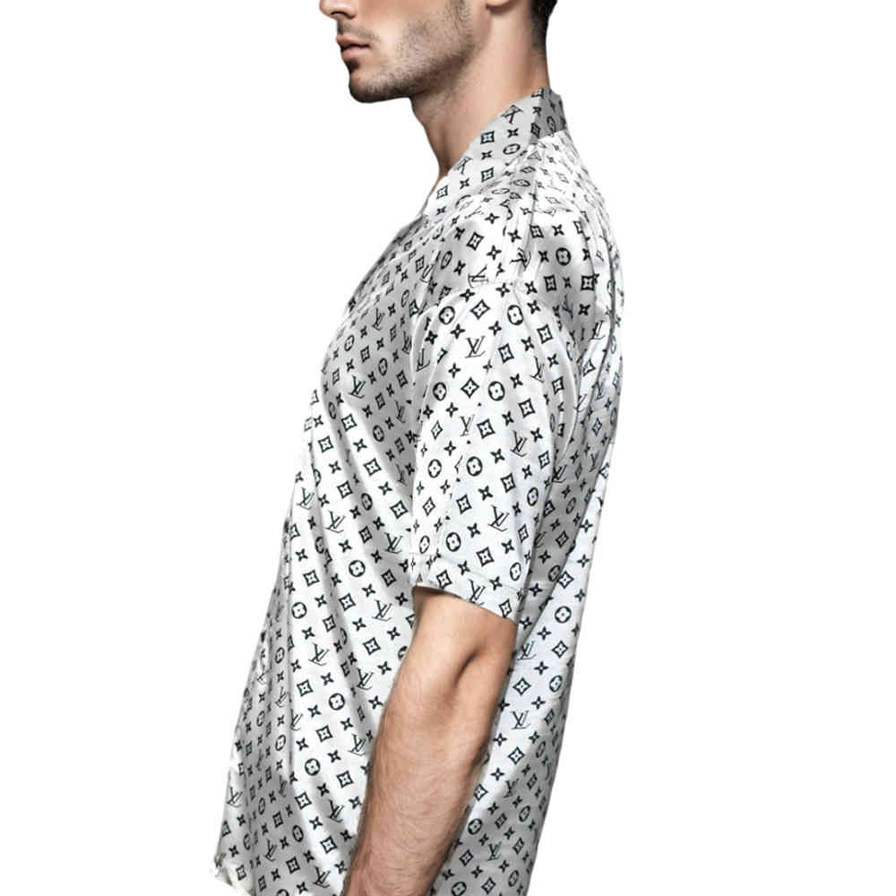 Louis Vuitton White Premium Quality Shirt-2