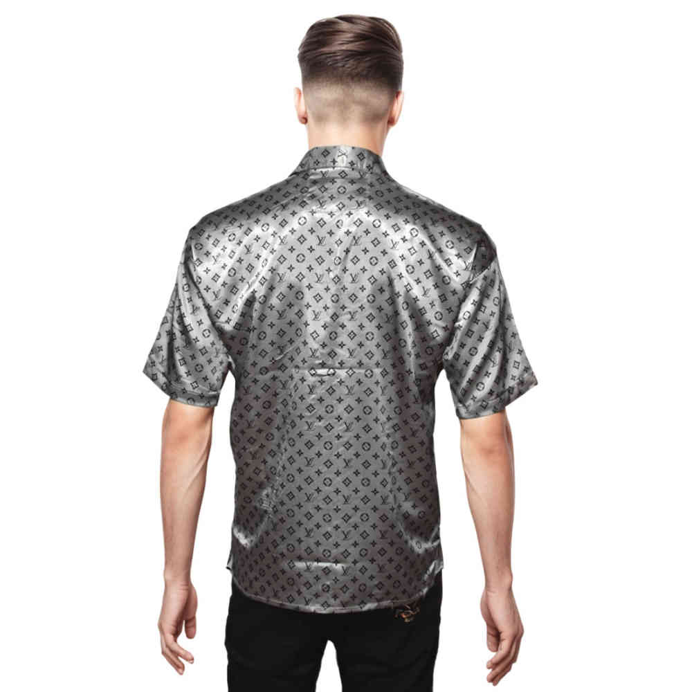 Louis Vuitton Grey Premium Quality Shirt-1